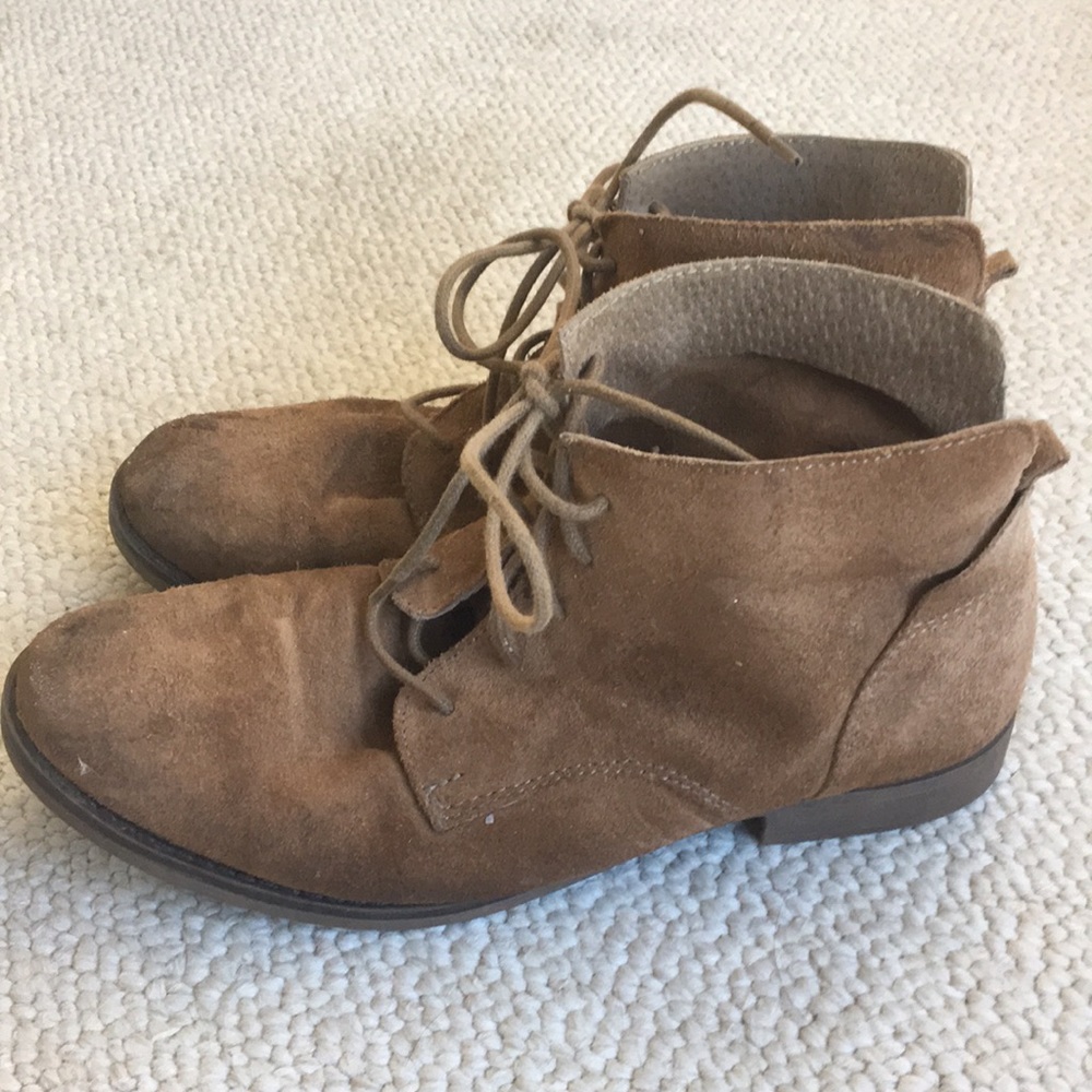 Suede booties